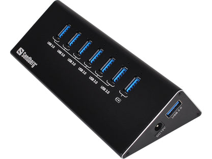 Sandberg USB Hub - USB - External - 7 Total USB Port(s) - 7 USB 3.0 Port(s) - PC, Mac