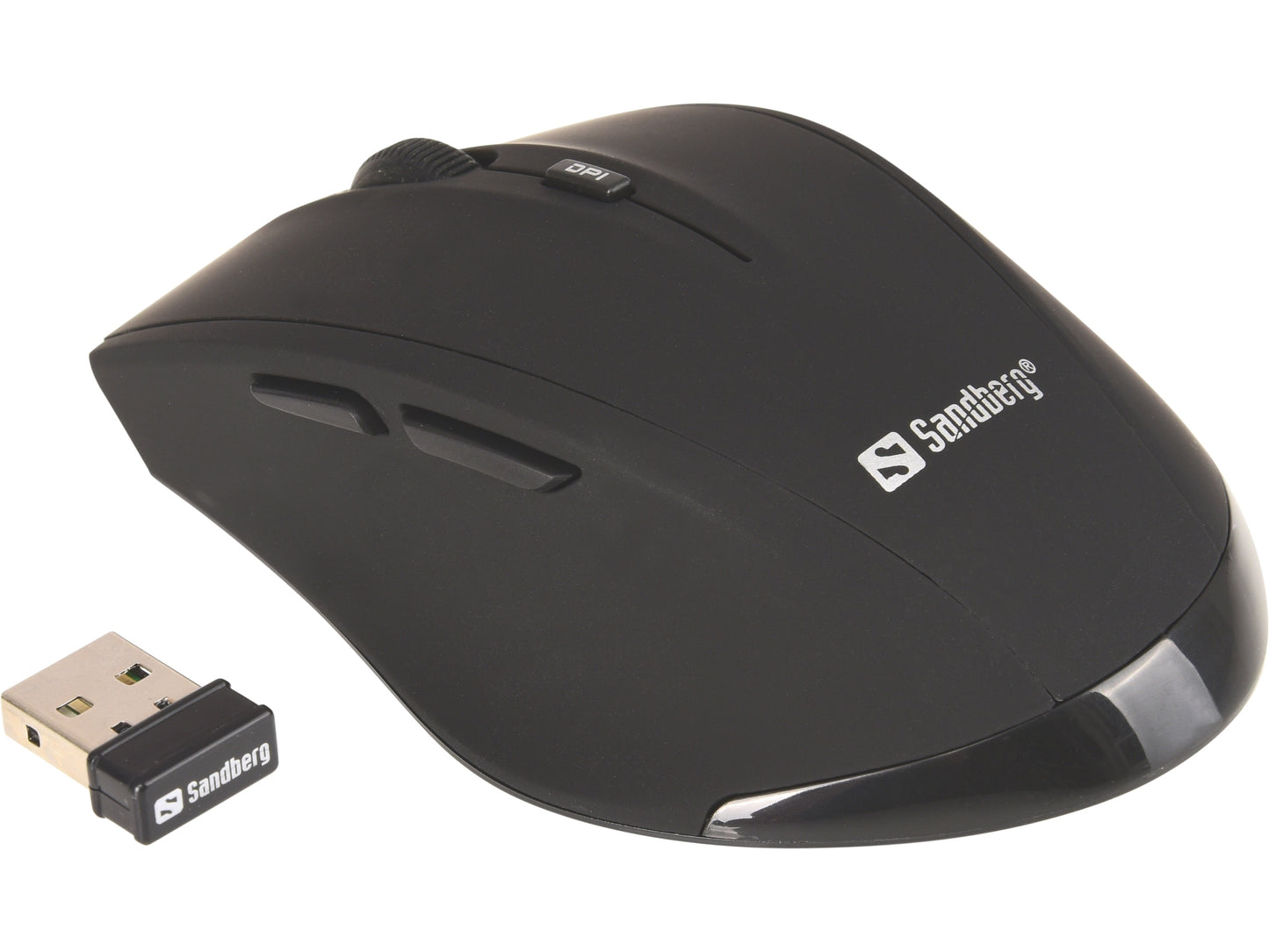 SANDBERG Mouse - Optical - Wireless - 5 Button(s) - Black - Retail - Radio Frequency - USB