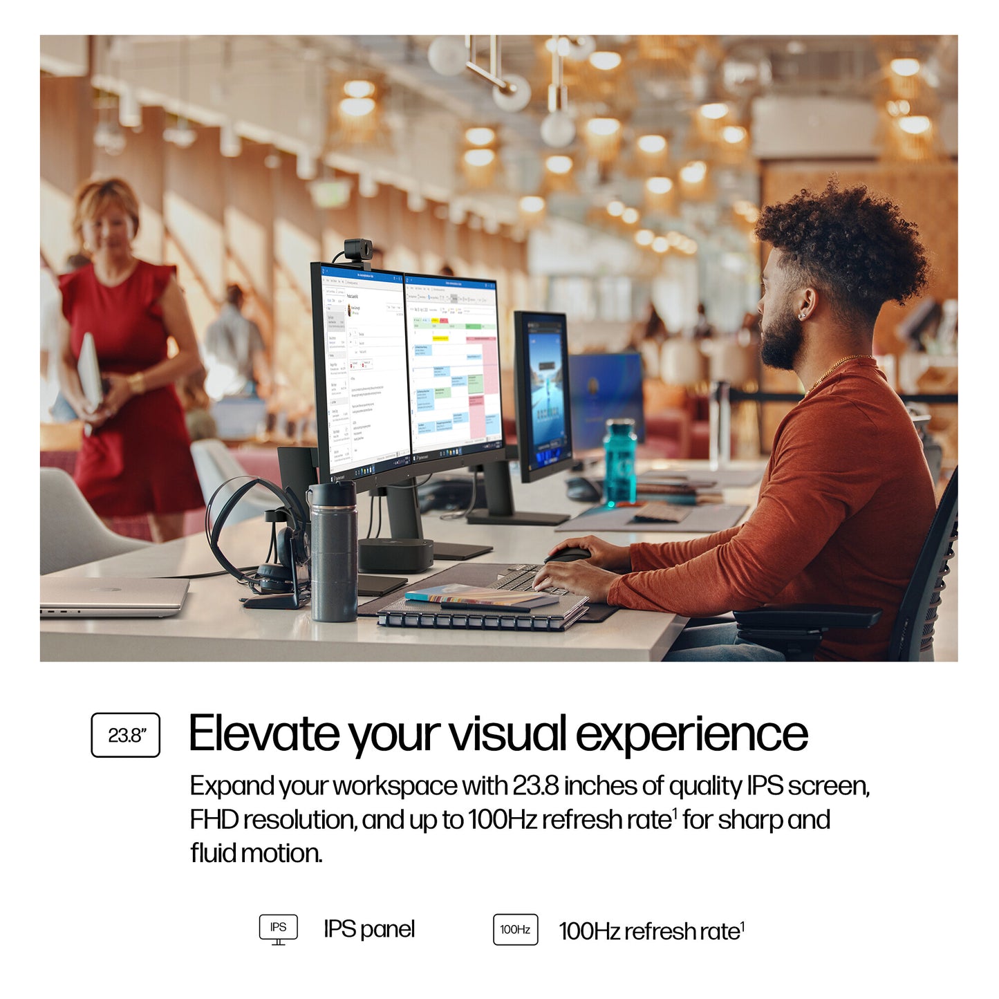 HP Series 3 Pro 23.8 inch FHD Monitor - 324ph