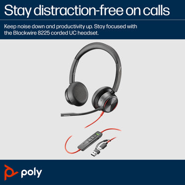 POLY Blackwire 8225 USB-C Headset