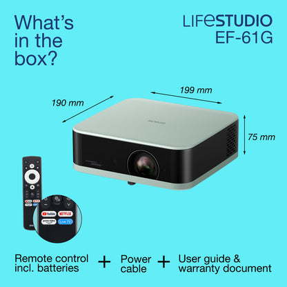 Epson Home Cinema Lifestudio Pop — EF-61G Ice Green