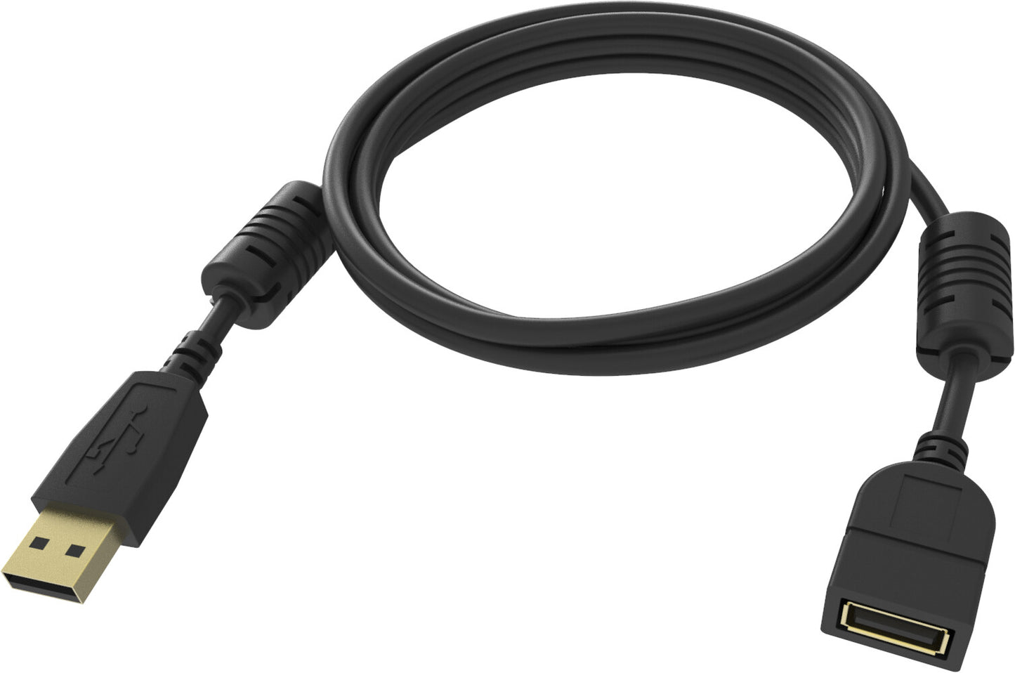 Vision TC-2MUSBEXT-BL USB cable USB 2.0 2 m USB A Black