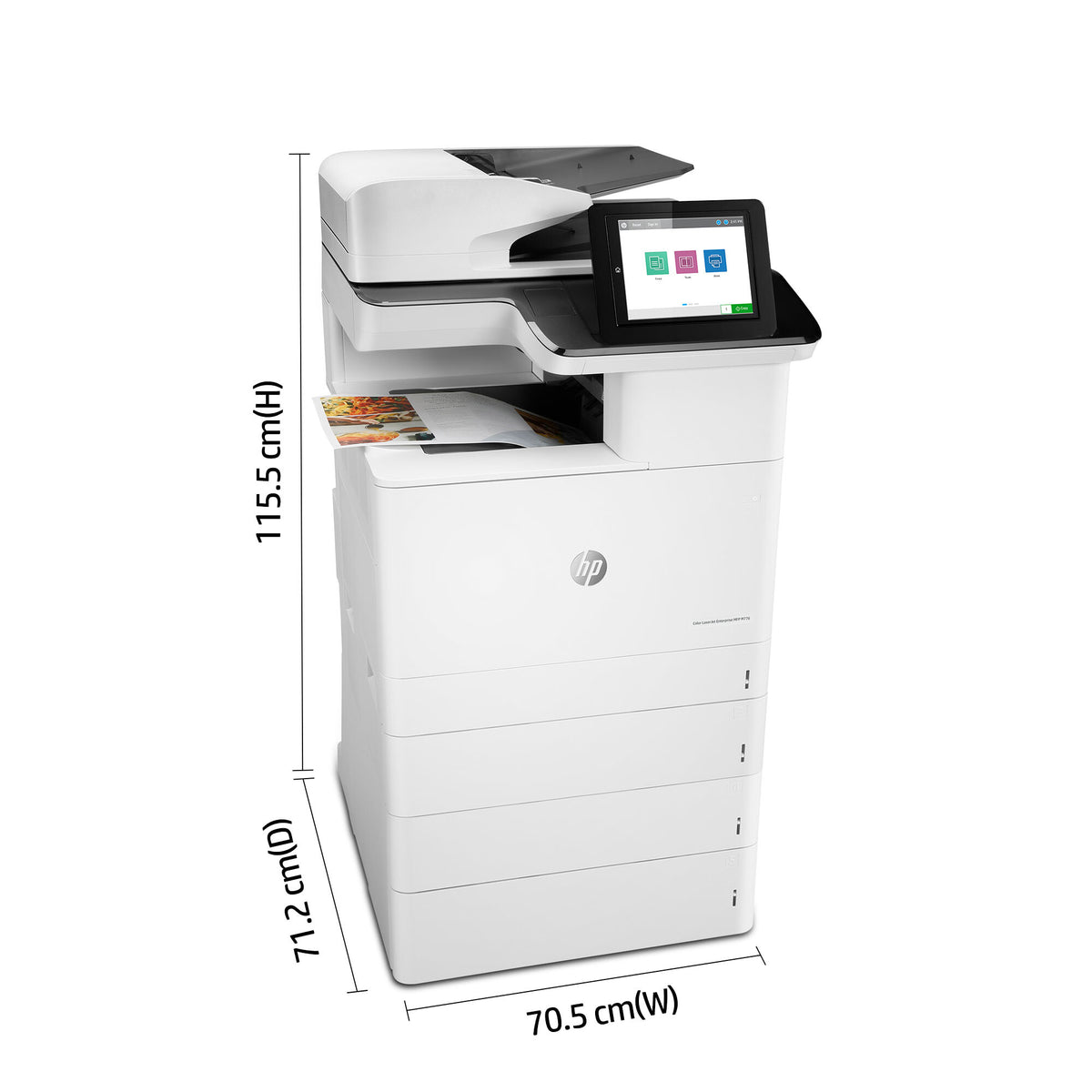 HP Color LaserJet Enterprise LaserJet Enterprise M776dn Multifunction Color Printer, Ethernet Only; Copier, Scanner