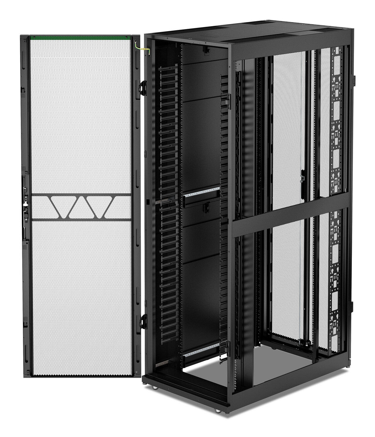 APC NetShelter SX, Networking Rack Enclosure, 48U, 2258H x 750W x 1200D mm, with Sides, Black