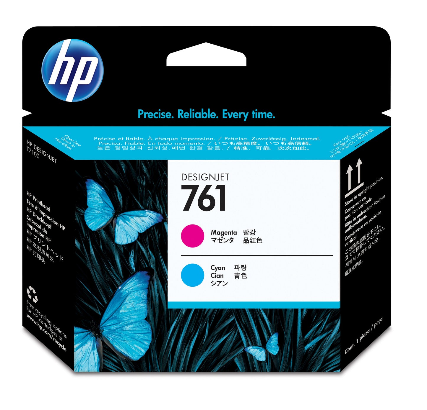 HP 761 Magenta/Cyan DesignJet Printhead