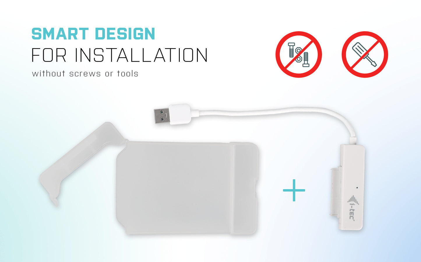 i-tec MySafe USB 3.0 Easy 2.5" External Case – White