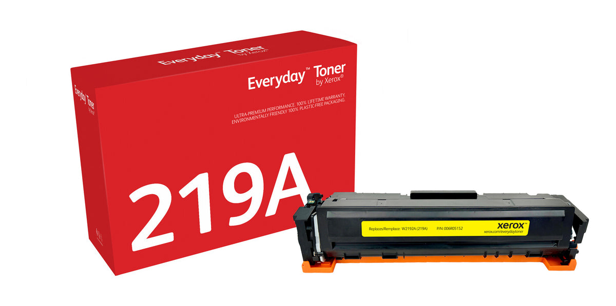 Everyday™ Yellow Toner by Xerox compatible with HP 219A (W2192A), Standard capacity