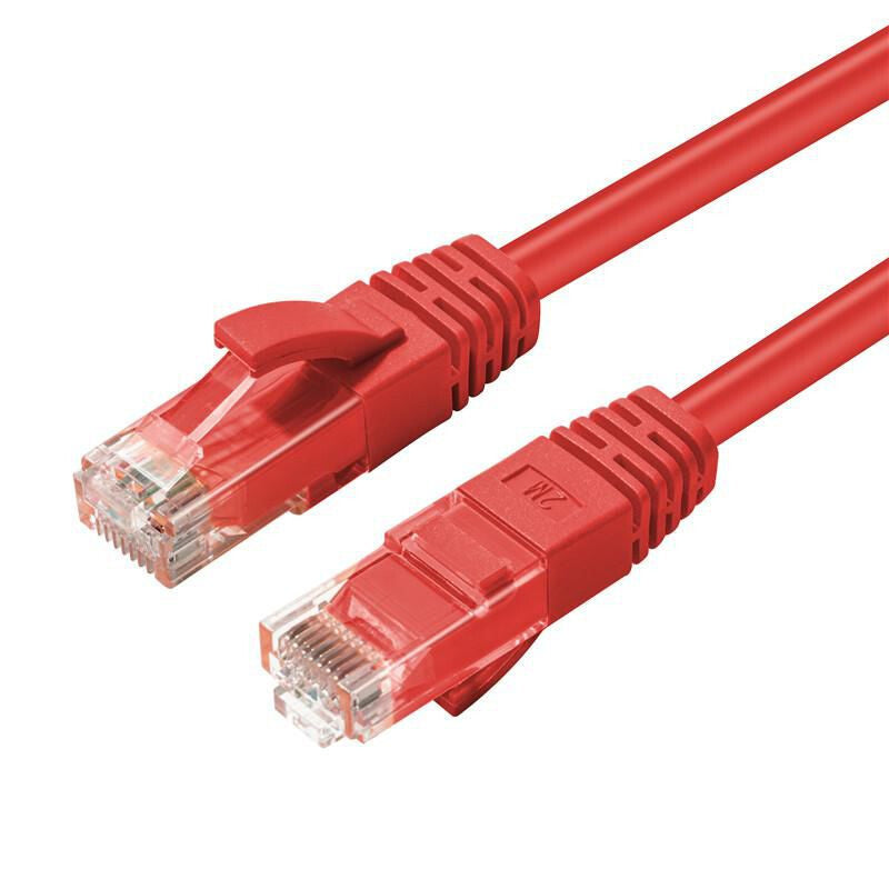 Microconnect MC-UTP6A15R networking cable Red 15 m Cat6a U/UTP (UTP)