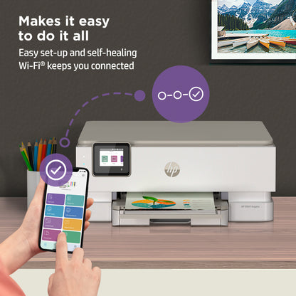 HP ENVY Inspire 7220e Wireless All-in-One Color Printer, Instant Ink; Copier, Scanner