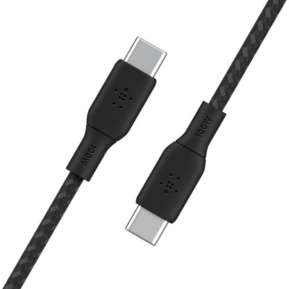 Belkin CAB014bt3MBK USB cable USB 2.0 3 m USB C 0.48 Gbit/s 100 W Black