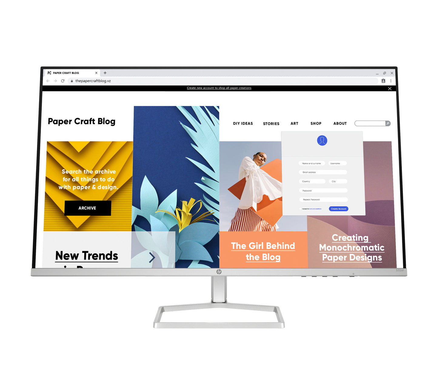 HP Series 5 31.5 inch FHD Monitor - 532sf