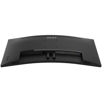 MSI Pro MP341CQ 34 Inch Curved Monitor, 1500R, UWQHD (3440 x 1440), 21:9, 100Hz, VA, 4ms, HDMI, VGA, Built-in Speakers, Anti-Glare, Anti-Flicker, Less Blue light, TÜV Certified, VESA, Kensington, Black