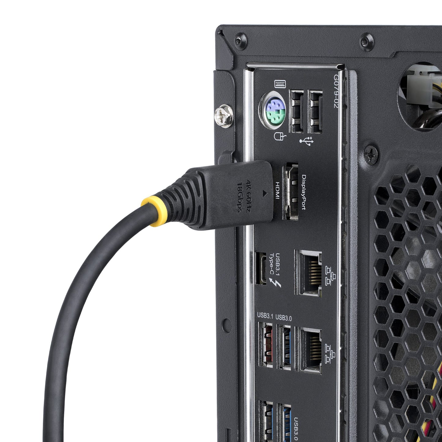 StarTech.com 3ft (0.9m) High Speed HDMI Cable with Gripping Connectors, 4K 60Hz/1440p 144Hz, HDR10/HDCP 2.2/ARC, 18Gbps, UHD HDMI 2.0 Cord for TV/Monitor/Display, TPE Jacket