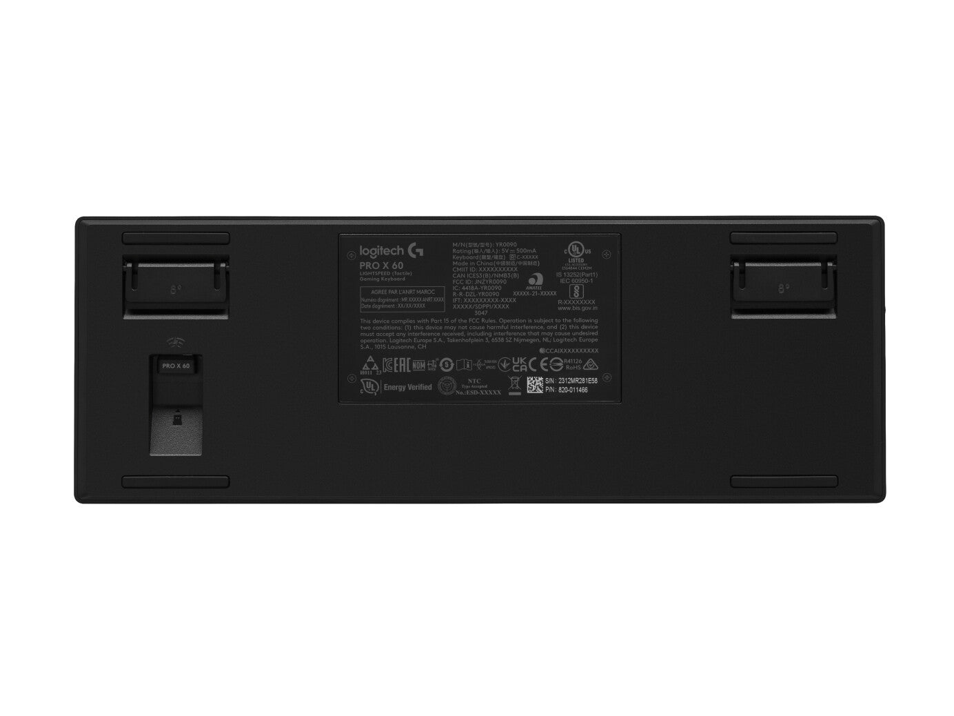 Logitech G PRO X 60 keyboard Gaming RF Wireless + Bluetooth QWERTY US International Black