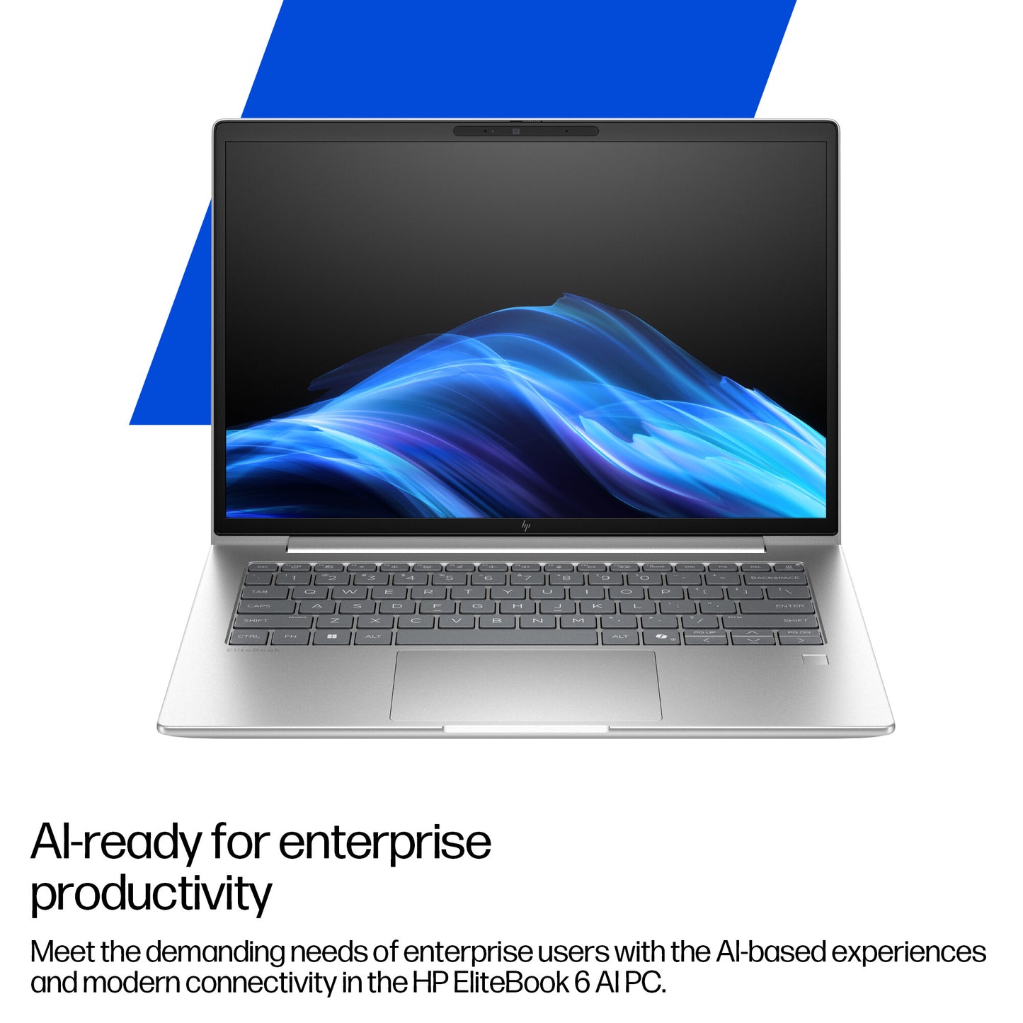 HP EliteBook 6 G1i AI PC Intel Core Ultra 5 225U Laptop 33.8 cm (13.3") WUXGA 24 GB DDR5-SDRAM 512 GB SSD Wi-Fi 6E (802.11ax) Windows 11 Pro Silver