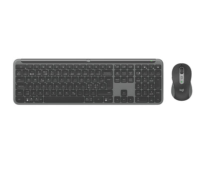Logitech Signature Slim Combo MK950 keyboard Mouse included Office RF Wireless + Bluetooth QWERTY Nordic Graphite