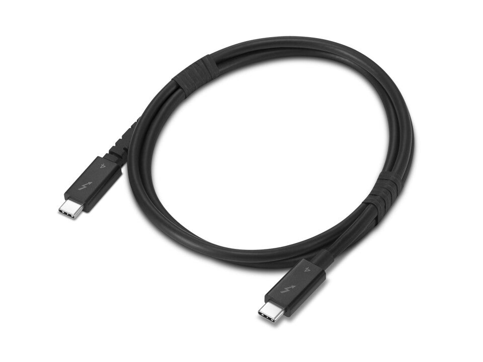Lenovo 4X91U94412 Thunderbolt cable 1 m 40 Gbit/s Black