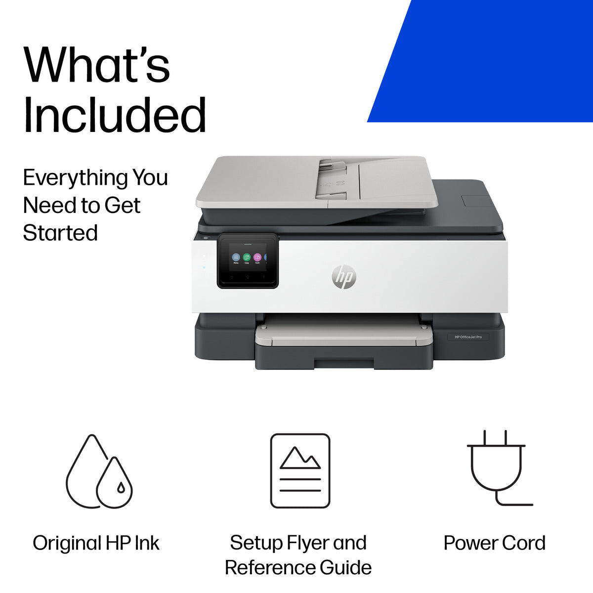 HP OfficeJet Pro 8132e Wireless All-in-One Color Printer, Instant Ink; Two-sided printing