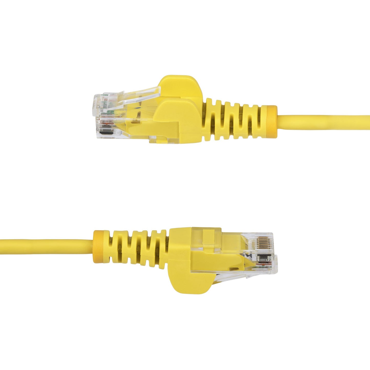 StarTech.com 5m Yellow Slim CAT6 Ethernet Cable, Snagless, 100W PoE, UTP, LSZH, 28AWG Pure Bare Copper Wire, Slim RJ45 Network Patch Cord w/Strain Reliefs, Individually Tested