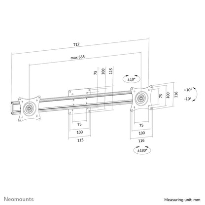 Neomounts dual crossbar