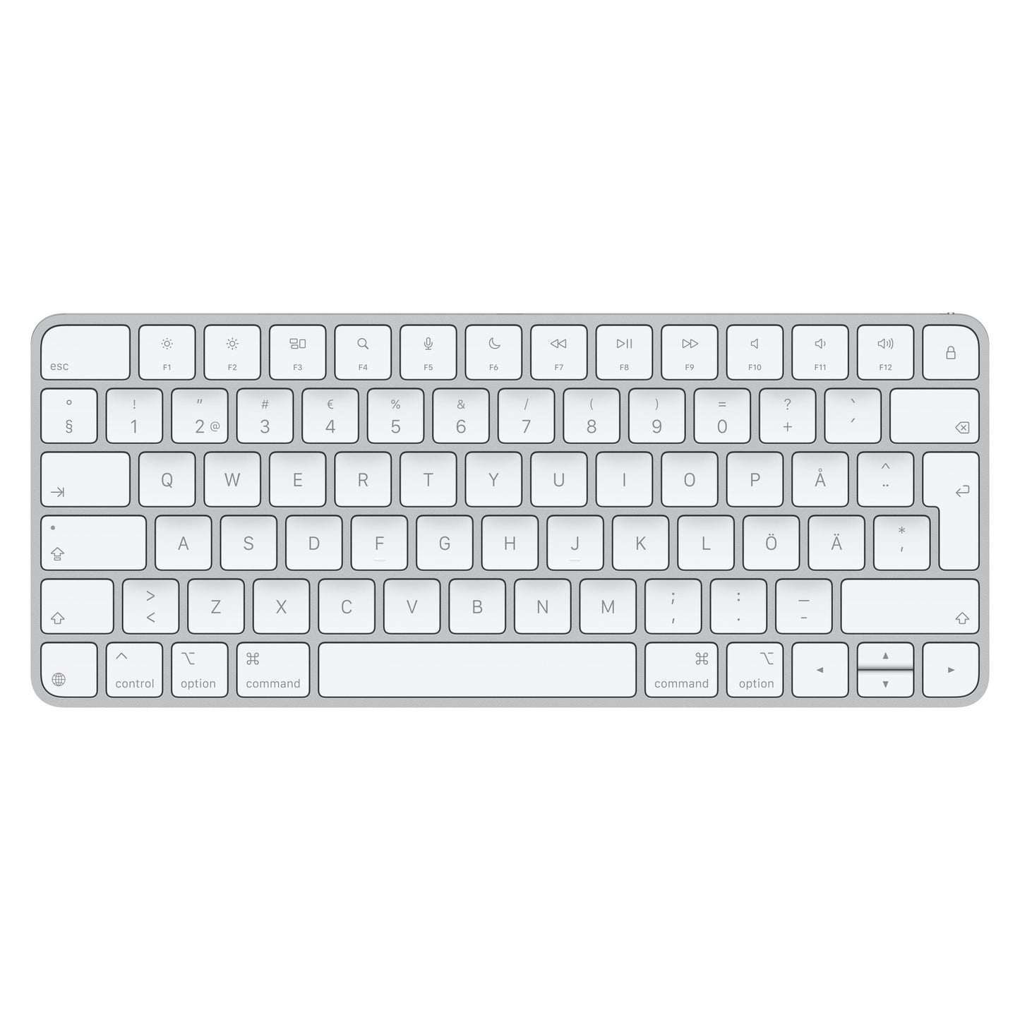 Apple Magic keyboard Universal USB + Bluetooth QWERTY Finnish, Swedish White