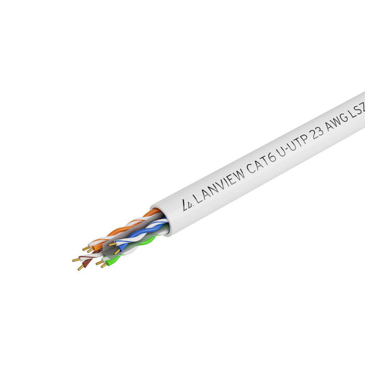 Lanview LVN122114 networking cable White 305 m Cat6 U/UTP (UTP)