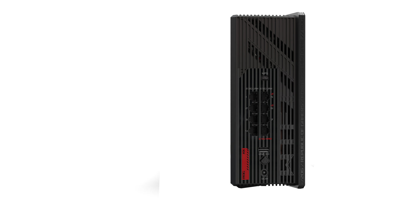 ASUS ROG Strix GS-BE18000 wireless router 2.5 Gigabit Ethernet Tri-band (2.4 GHz / 5 GHz / 6 GHz) Black