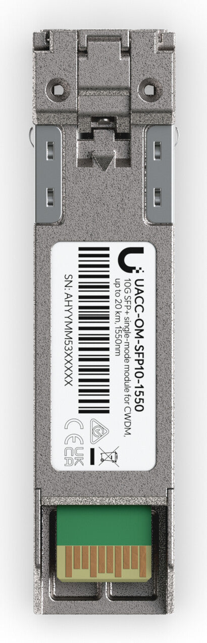 Ubiquiti UACC-OM-SFP10-1550 network transceiver module Fiber optic 11300 Mbit/s SFP+ 1550 nm