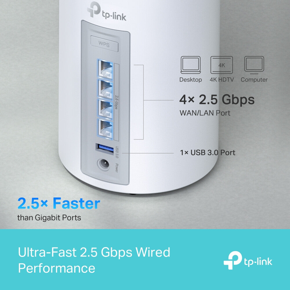 TP-Link BE9300 Whole Home Mesh Wi-Fi 7 System(Tri-Band)