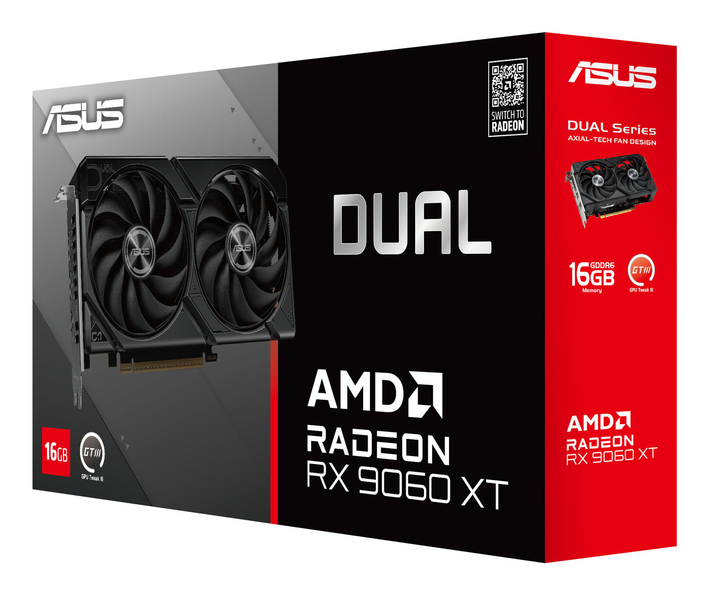 ASUS Dual -RX9060XT-16G AMD Radeon RX 9060 XT 16 GB GDDR6
