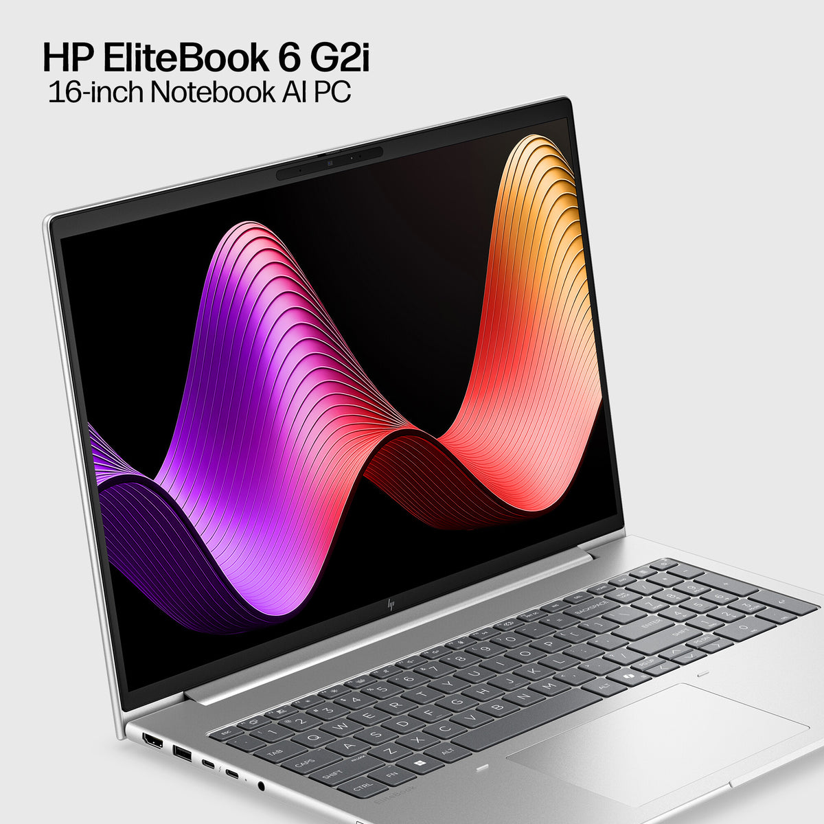 HP EliteBook 6 G2i 16 AI PC Intel Core 5 320 Laptop 40.6 cm (16") WUXGA 16 GB DDR5-SDRAM 512 GB SSD Wi-Fi 7 (802.11be) Windows 11 Pro Silver