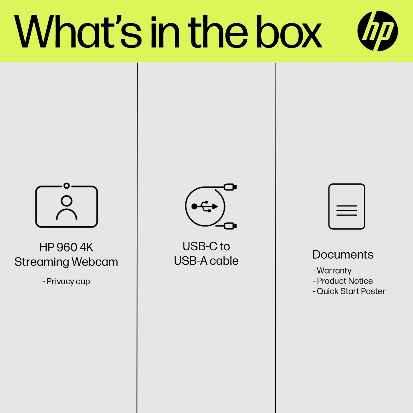 HP 960 4K Streaming Webcam