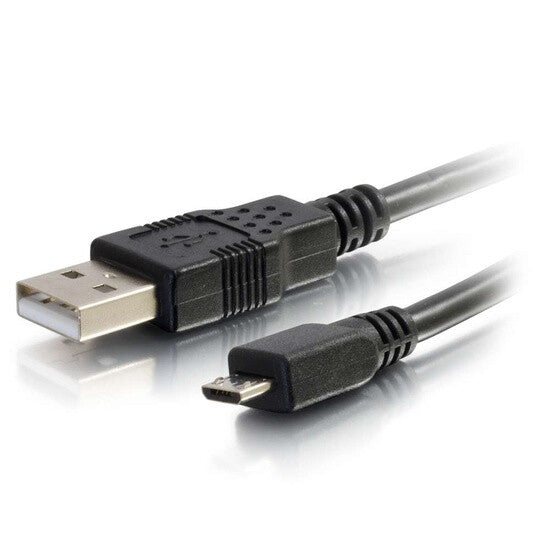 C2G 9.8ft (3m) USB 2.0 A to Micro-B Cable M/M - Black