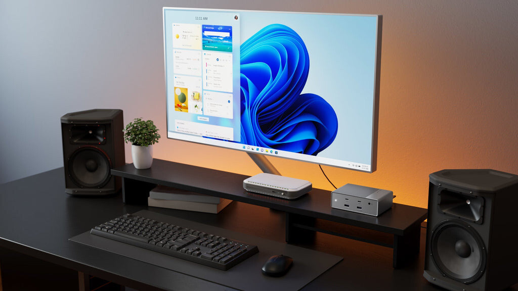HYPER HDG215-EU laptop dock/port replicator Wired USB 3.2 Gen 1 (3.1 Gen 1) Type-C Silver
