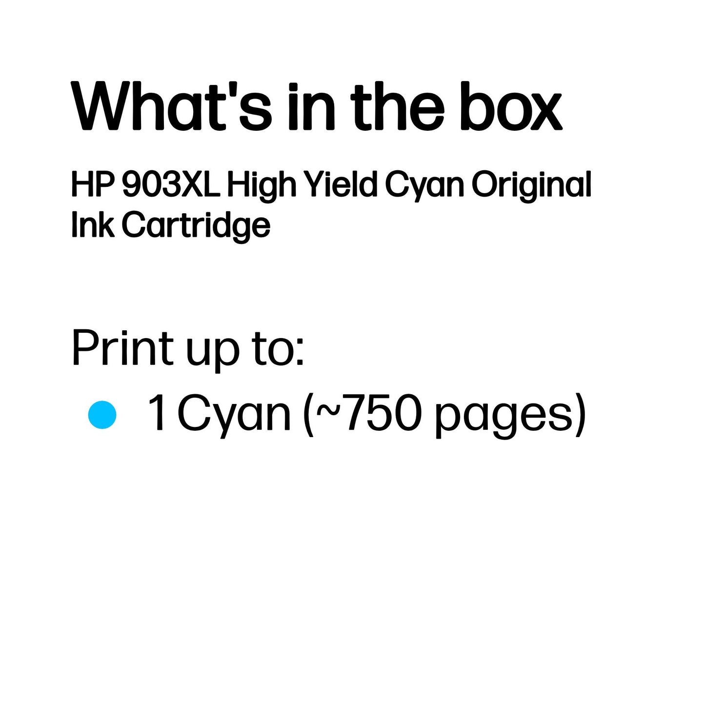 HP 903XL High Yield Cyan Original Ink Cartridge