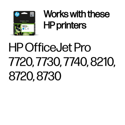 HP 953XL High Yield Cyan Original Ink Cartridge