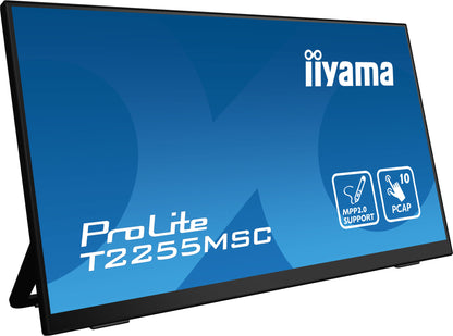 iiyama ProLite T2255MSC-B1 computer monitor 54.6 cm (21.5") 1920 x 1080 pixels Full HD LCD Touchscreen Black