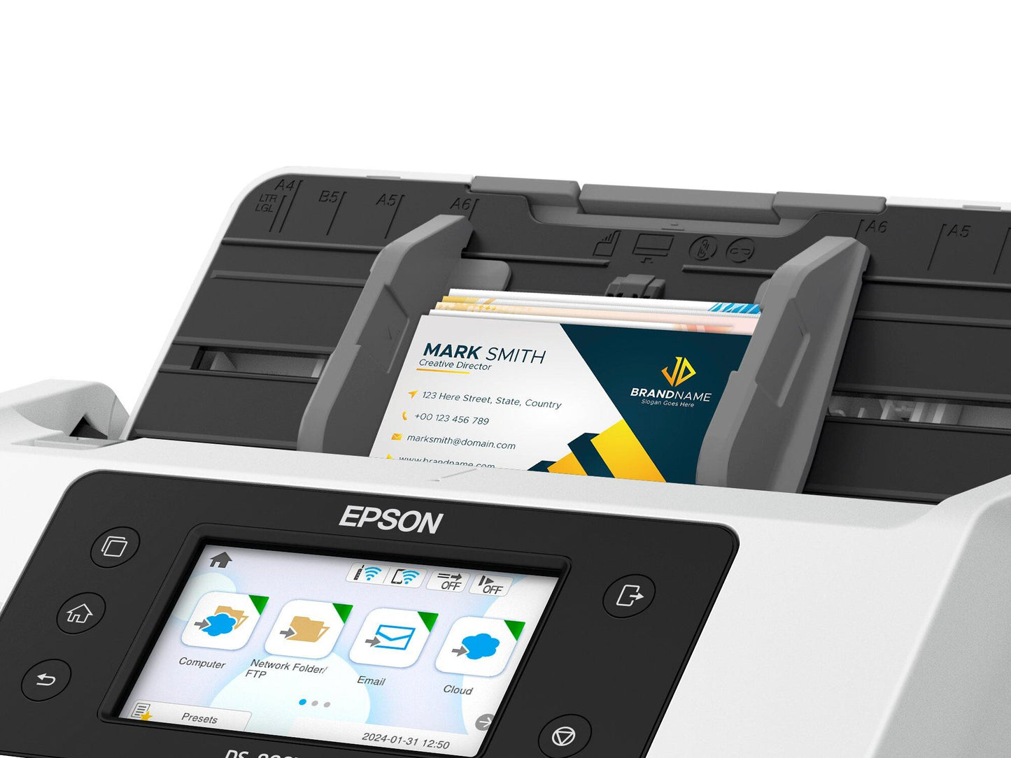 Epson WorkForce DS-800WN Sheet-fed scanner 600 x 600 DPI A4 White