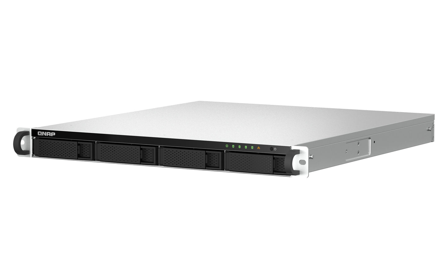 QNAP TS-464U-RP NAS Rack (1U) Intel® Celeron® N5095 8 GB DDR4 0 TB QNAP Turbo System Aluminium, Black