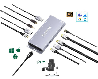 Vivolink VLUSBCHUB3 USB graphics adapter 3840 x 2160 pixels
