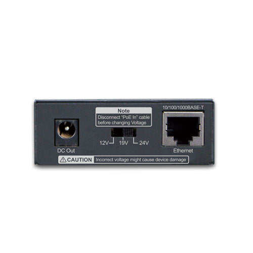 PLANET POE-172S network splitter Power over Ethernet (PoE) Black