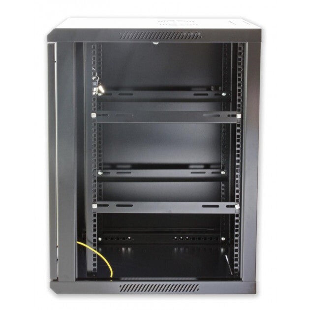 Techly I-CASE EW-2012BKL rack cabinet 12U Wall mounted rack Black