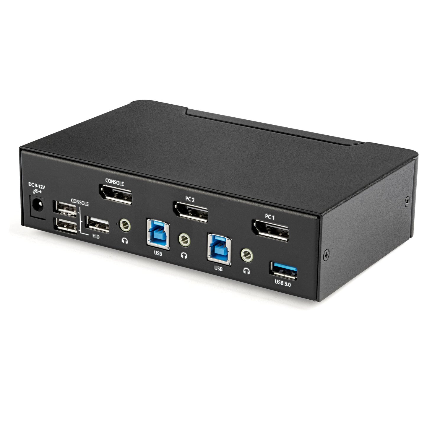 StarTech.com 2 Port DisplayPort KVM Switch - 4K 60Hz - Single Display - Dual Port UHD DP 1.2 USB KVM Switch with Integrated USB 3.0 Hub & Audio - Dell HP Apple Lenovo - TAA Compliant