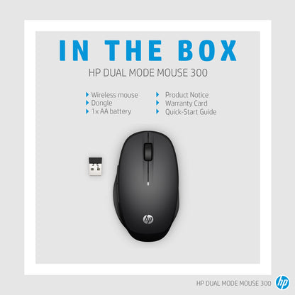 HP Dual Mode Black Mouse 300