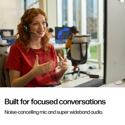 HP Poly Mission 615 Monaural USB Wired Headset (Bulk)