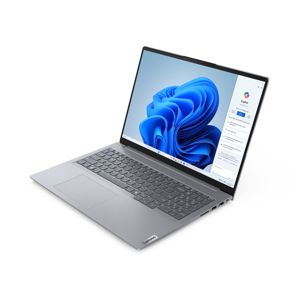 Lenovo ThinkBook 16 G7 ARP AMD Ryzen™ 7 7735HS Laptop 40.6 cm (16") WUXGA 16 GB DDR5-SDRAM 512 GB SSD Wi-Fi 6E (802.11ax) Windows 11 Pro UK English Grey