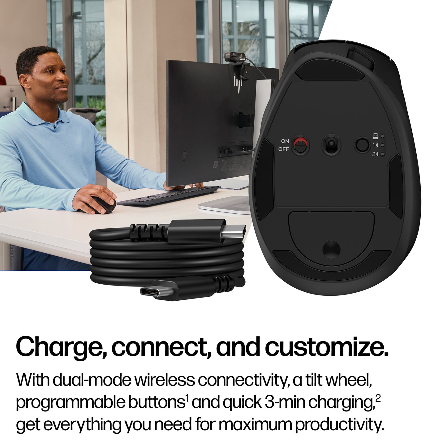 HP Tilt Ergonomic Mouse 725M