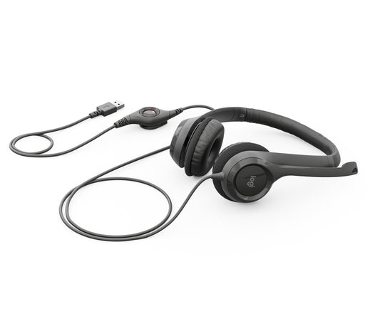 Logitech H390 USB Computer headset, Head-band, Wired connection, Boom microphone, Office/Call center