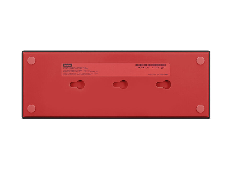 Lenovo 40B00300DK laptop dock/port replicator Wired Thunderbolt 4 Black, Red
