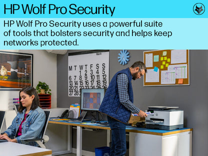 HP OfficeJet Pro 9130b Wireless All-in-One Color Printer, Two-sided printing; Copier, Scanner